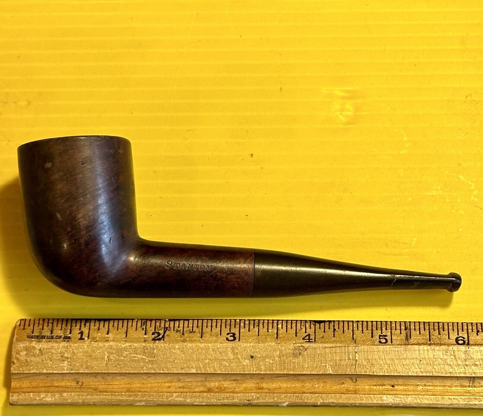 Vintage Stanton Tobacco Pipe, Great Estate Find, Imported Burl Briar Hardwood