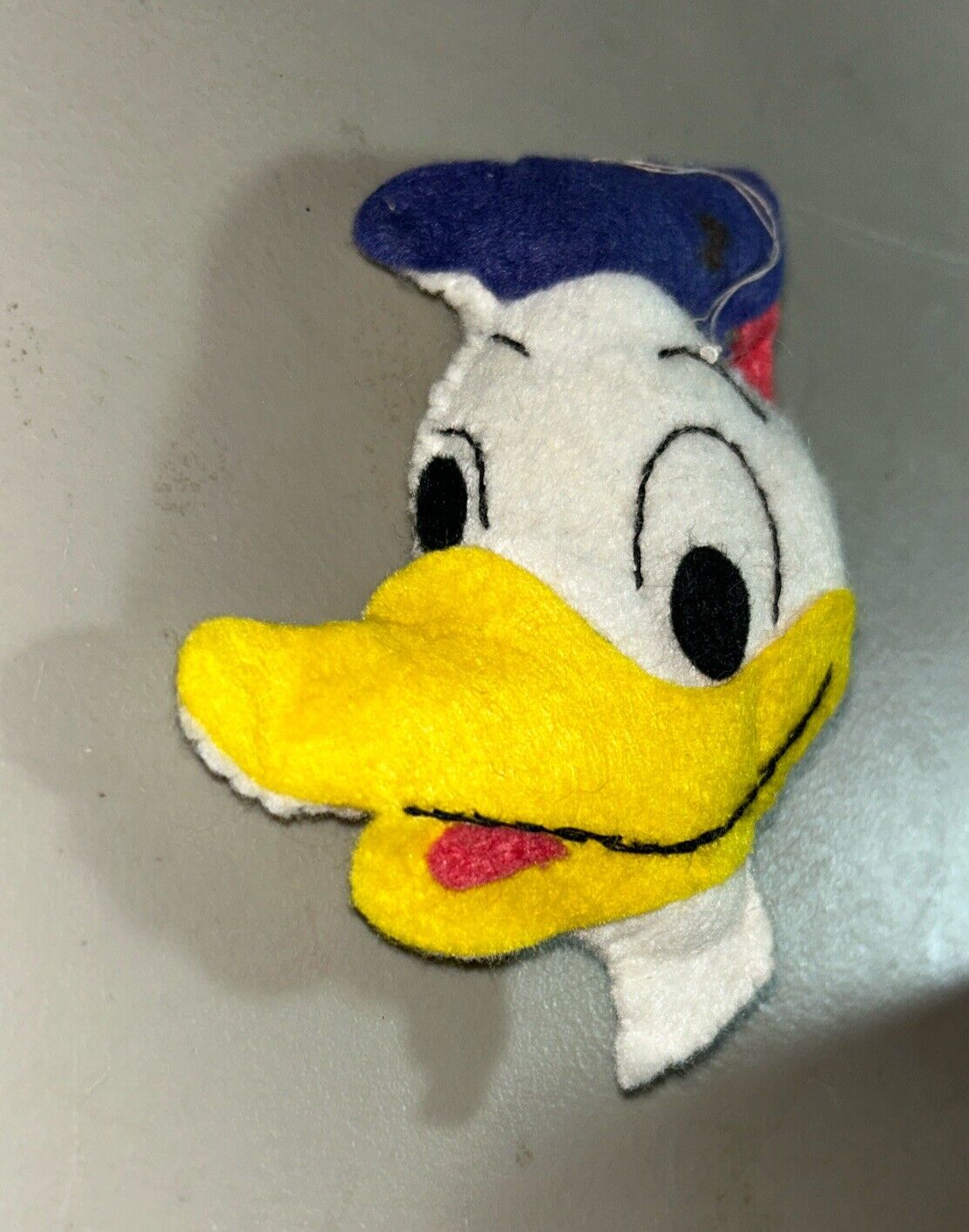 Vintage Felt Donald Duck Christmas Ornament 1950’s Hand Stiched