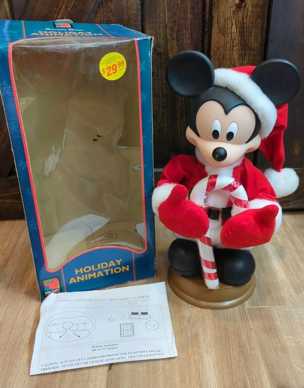 Vtg 1996 Santas Best Christmas Animated Mickey Mouse Unlimited 18