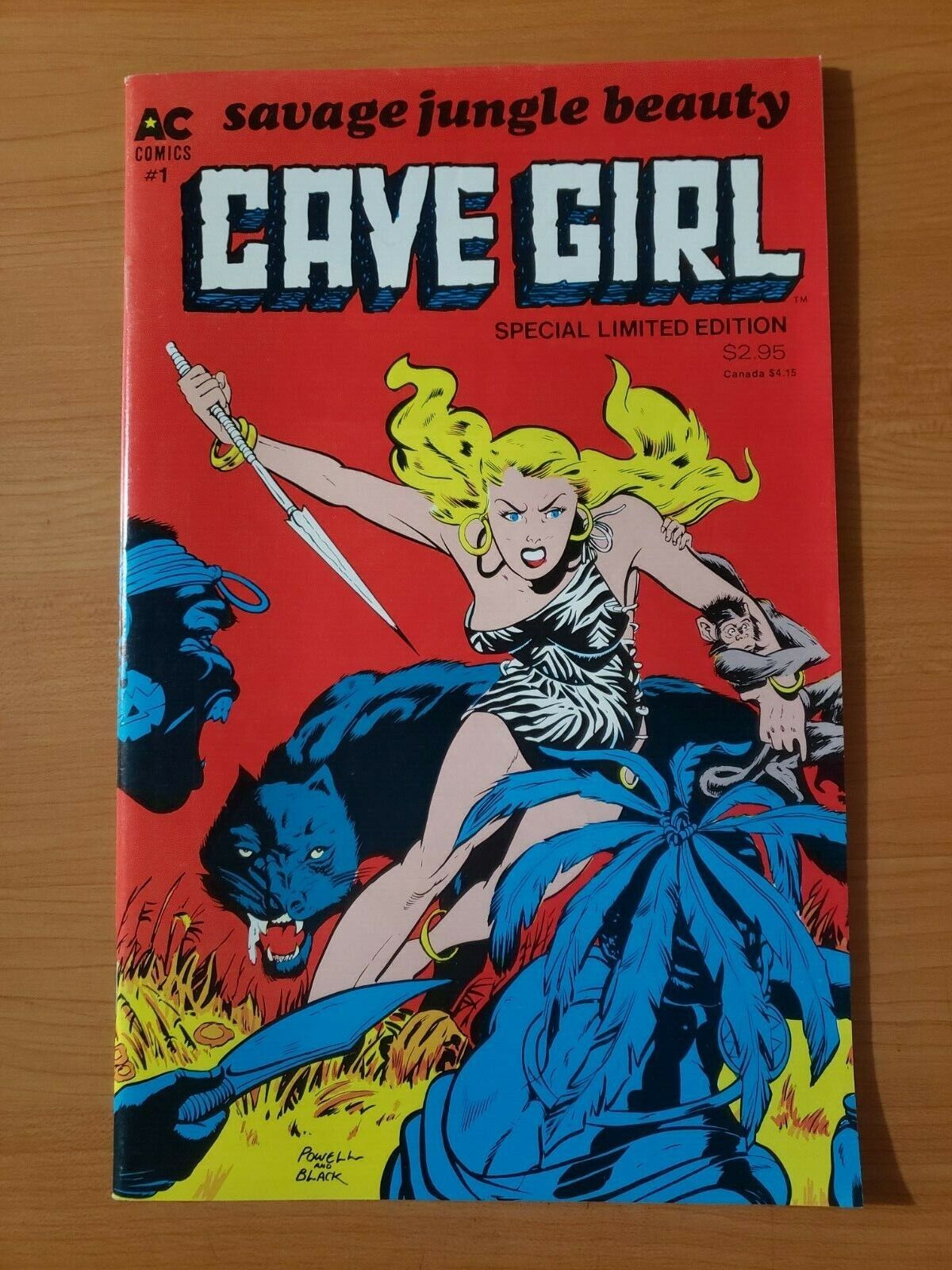 Savage Jungle Beauty: Cave Girl #1 One-Shot ~ NEAR MINT NM ~ 1988 AC Comics