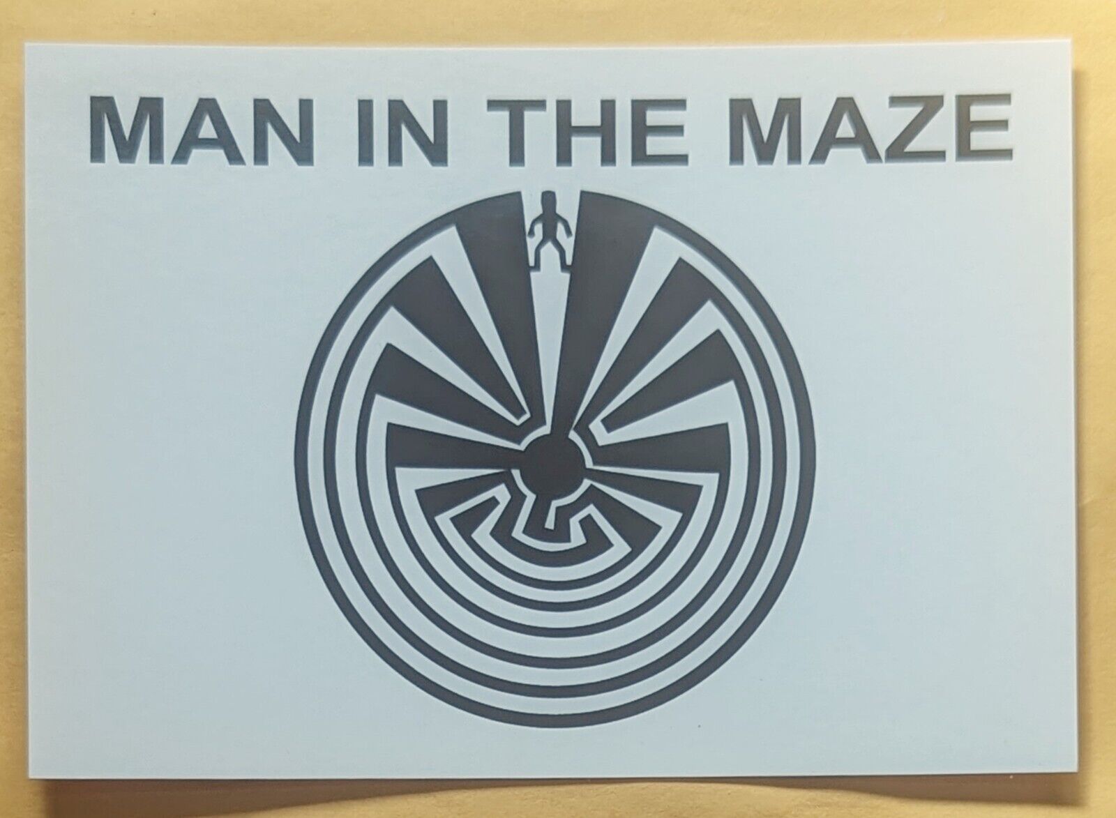 Postcard AZ. Man In The Maze. Arizona 