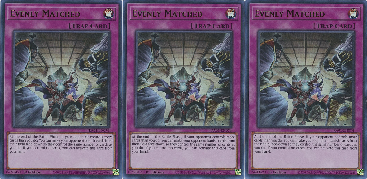***3X EVENLY MATCHED*** RA01-EN074 ULTRA RARE NM YUGIOH