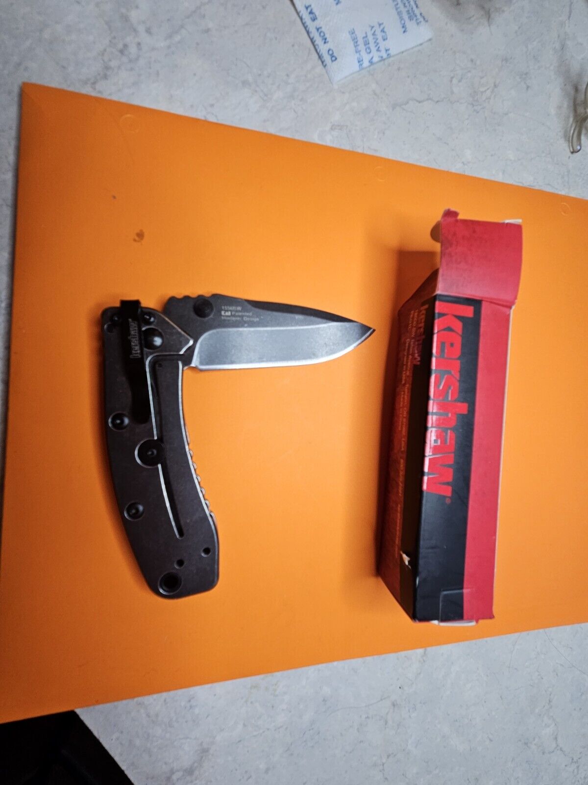 Kershaw Cryo II Hinderer Plain Edge Assisted SpeedSafe TiNi Folder Knife 1556BW