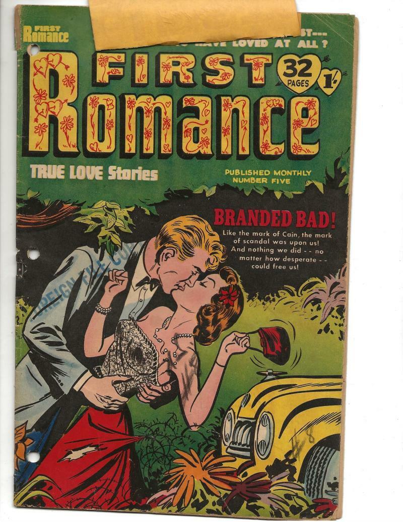 First Romance #5 1953 Australian Branded Bad