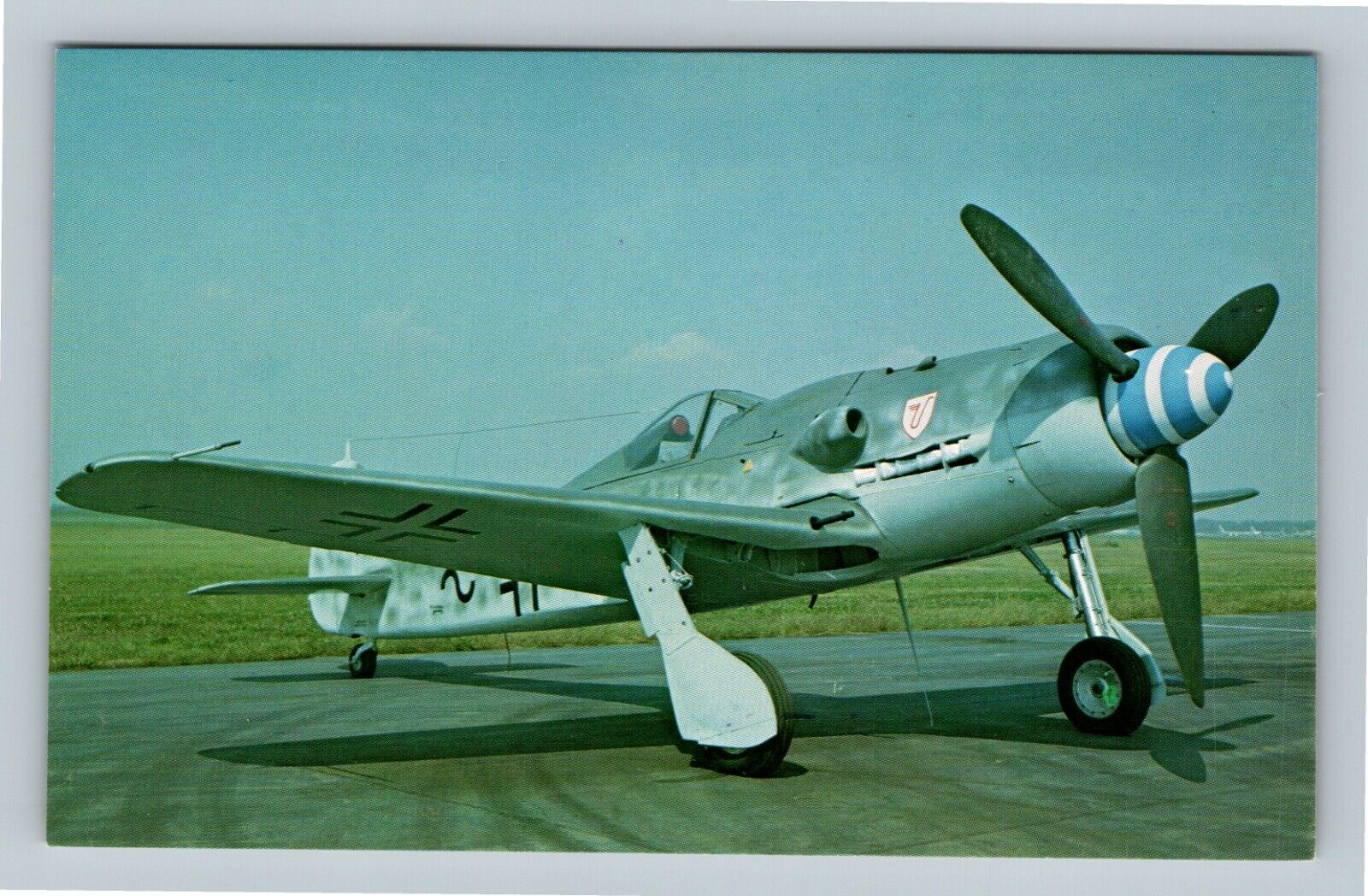 Wright Patterson Air Force Base OH, Focke-Wulf FW 190D-9, Ohio Vintage Postcard
