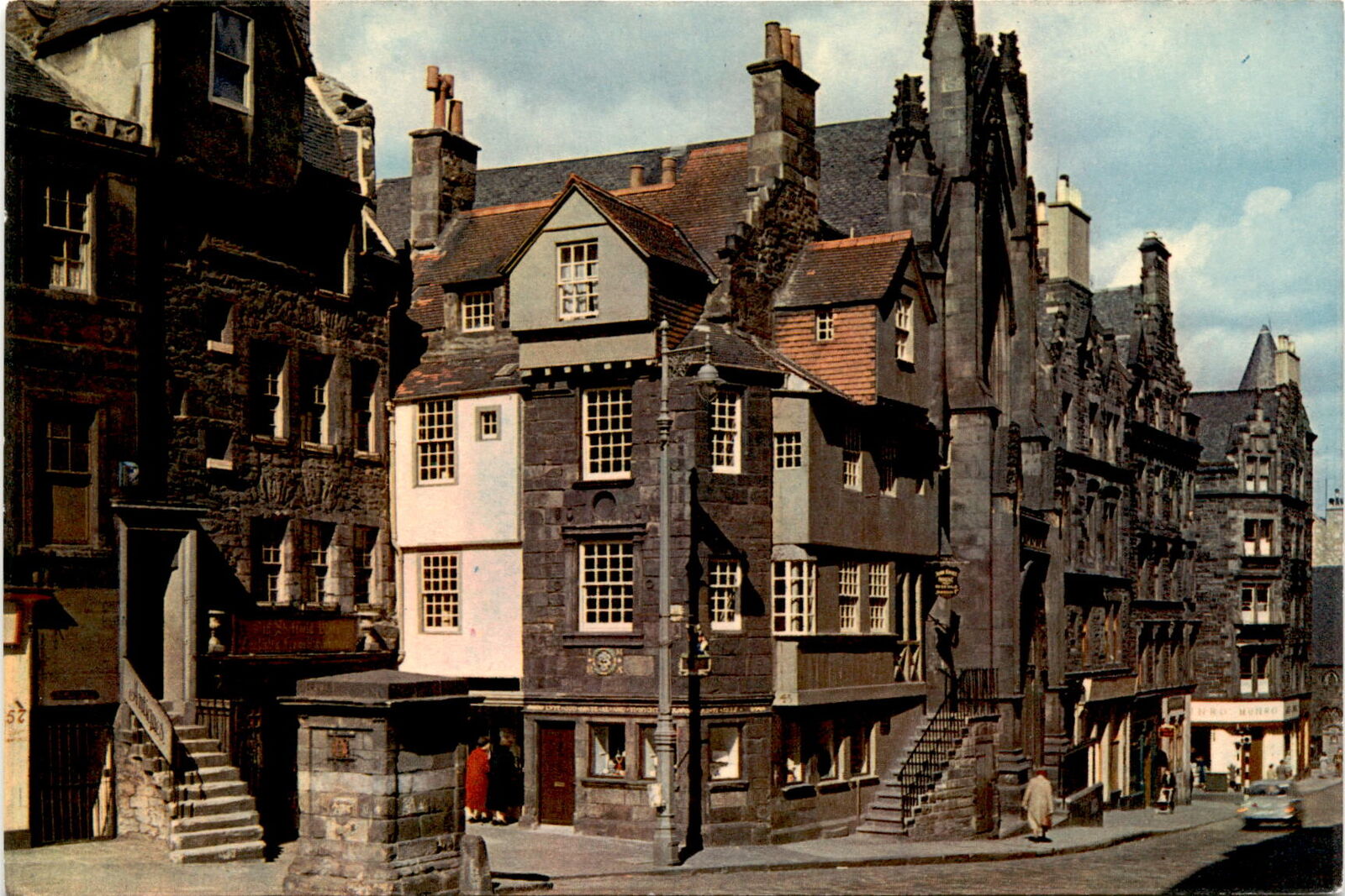 John Knox's House, Edinburgh, Scotland, High Street, 16th century, Postcard