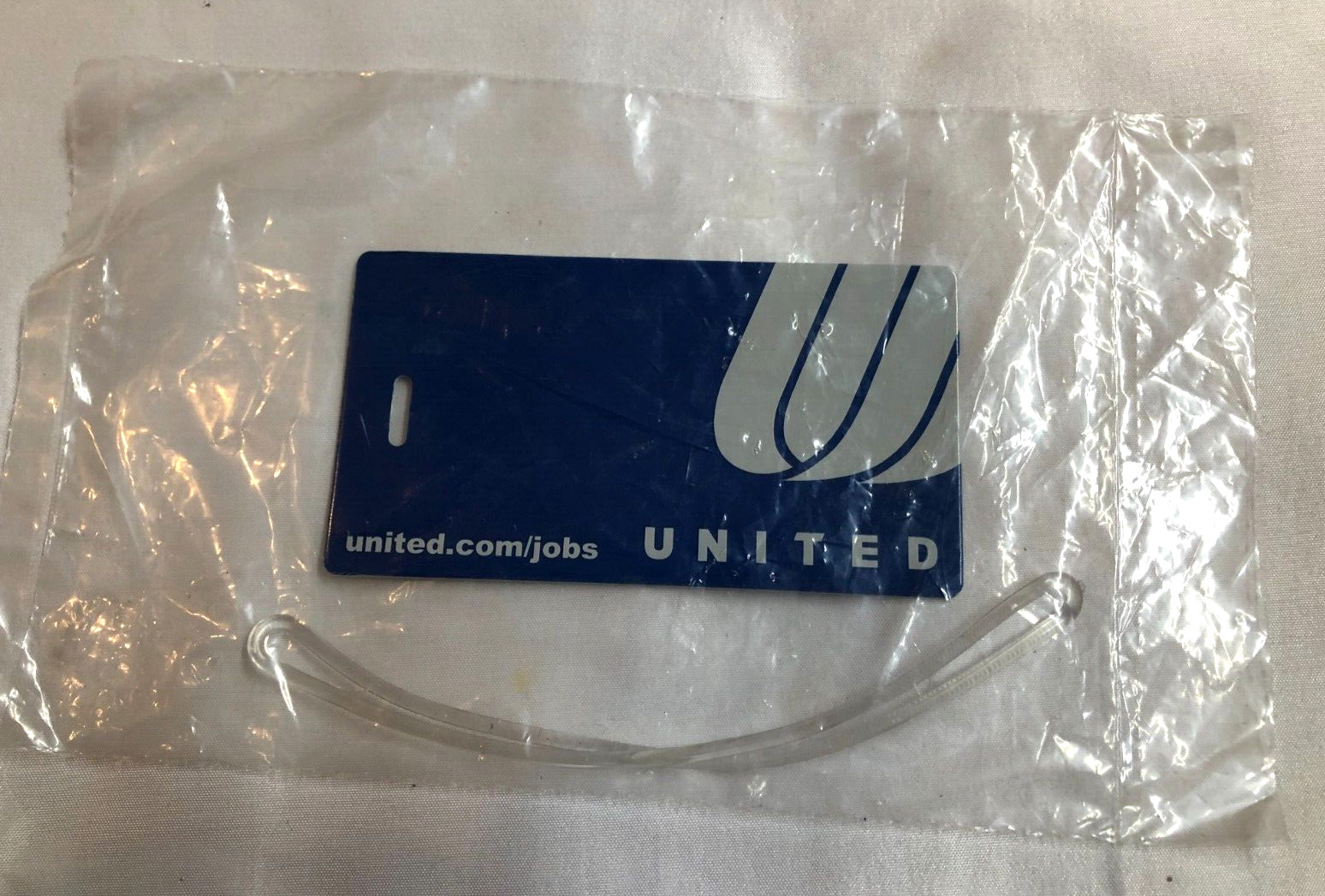 Vintage Legacy United Airlines Luggage Tag - NEW IN PACKAGE