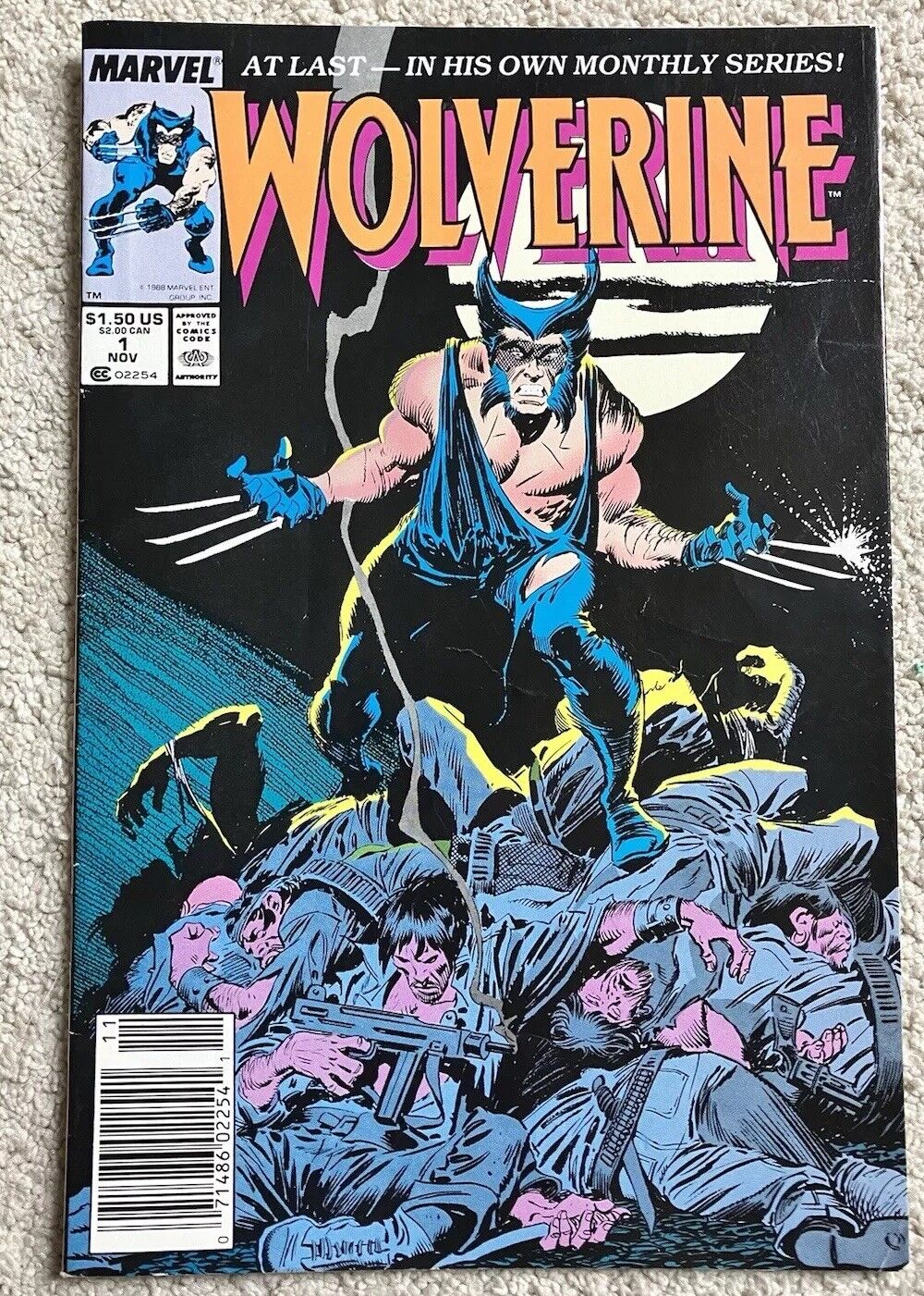 Wolverine # 1  1988 1st Appearance as Patch Marvel Comics