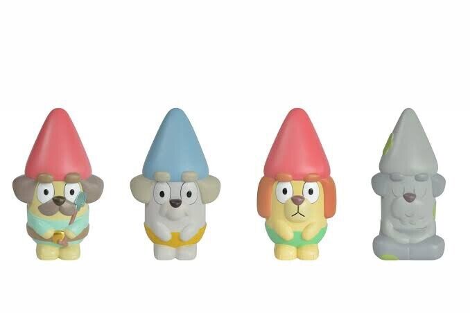 **PRE SALE **Bluey Gnomes Hammerbarn Bunnings Limited Edition Gnomes Set Of 4