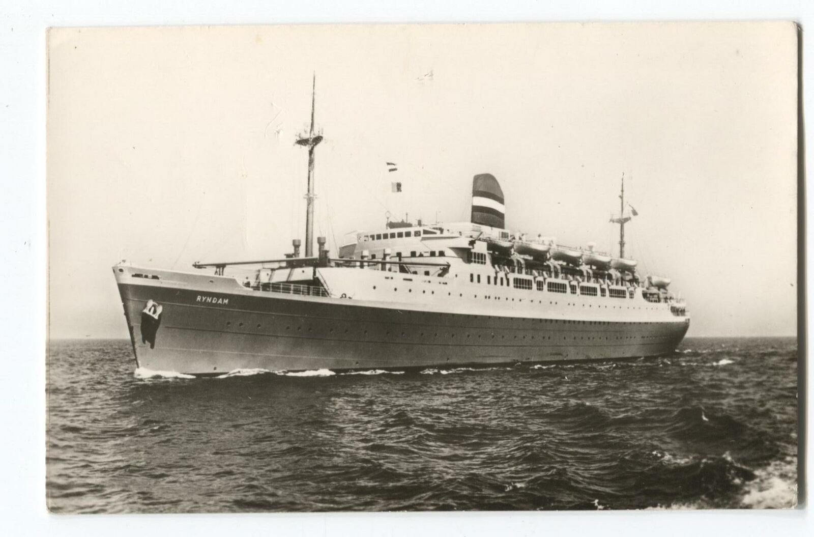 RPPC Postcard Ship SS Rundam 