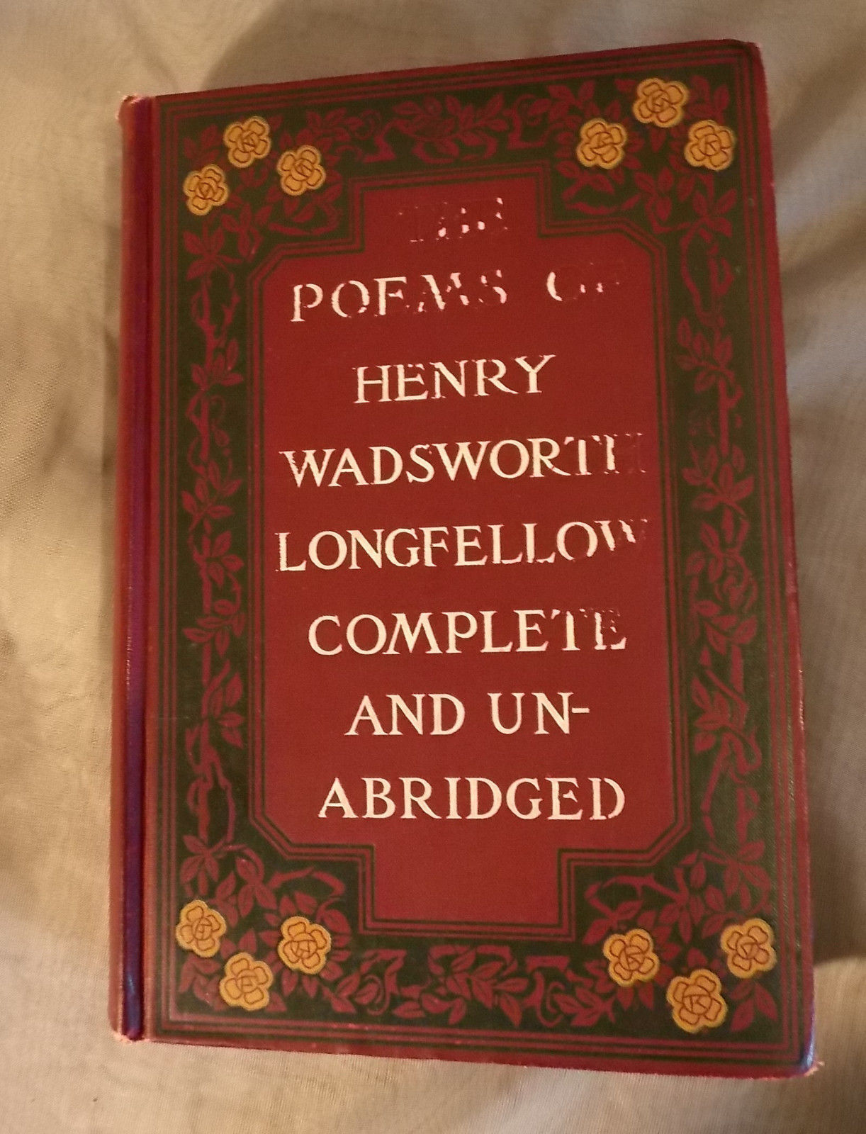 The Poems of Henry Wadsworth Longfellow Complete Unabridged 1891 Antique Grosset