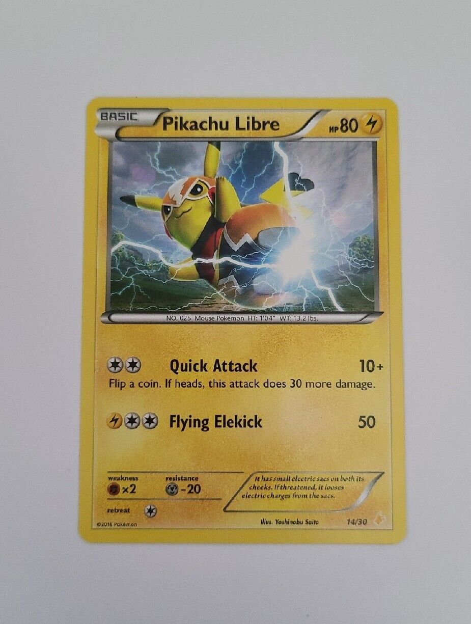 Pikachu Libre 14/30 XY Trainer Kit Pokemon Card Non Holo - Mint
