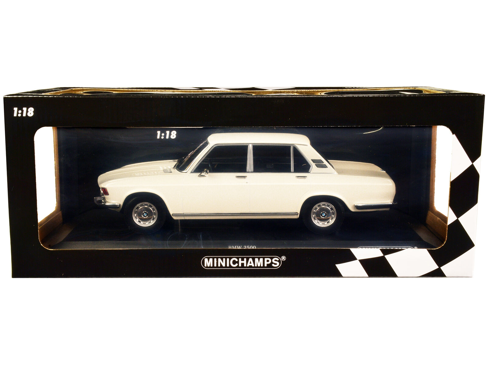 1968 BMW 2500 White Limited Edition to 504 pieces Worldwide 1/18 Diecast Model