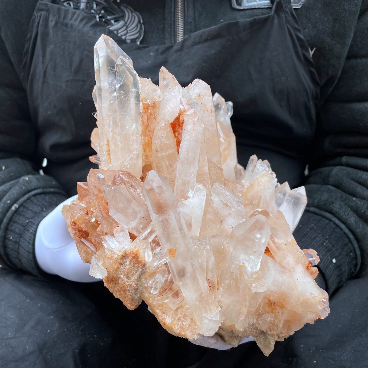 9.06lb Natural Rare White Clear Quartz Cluster Energy Crystal Mineral Specimen 