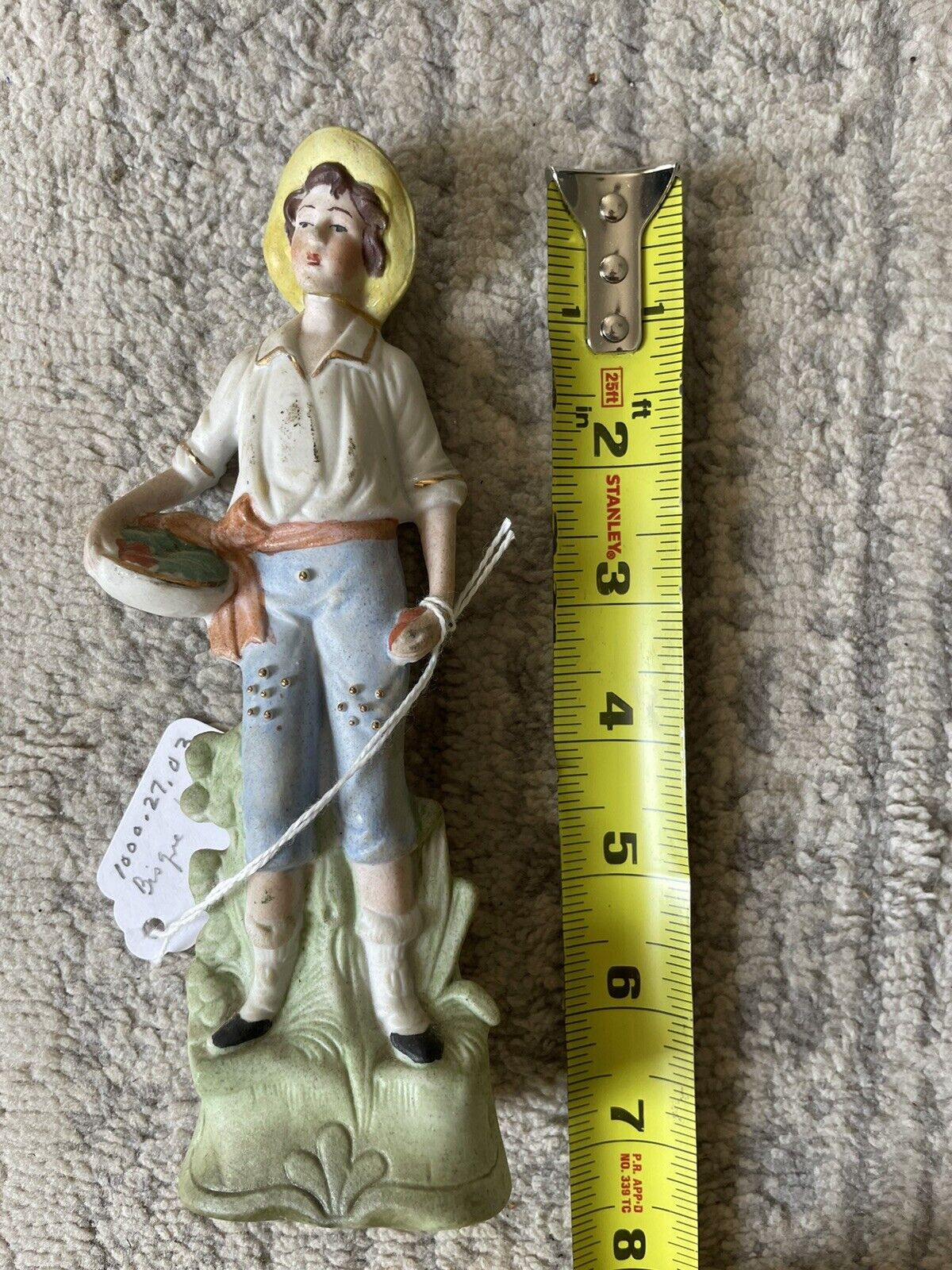 Antique German Gebruder Heubach Marked Bisque Boy Figurine