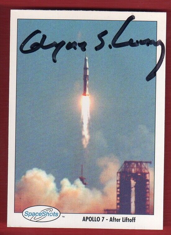Glynn Lunney Signed Spaceshots Card #158 - NASA Apollo Flight Director Autograph