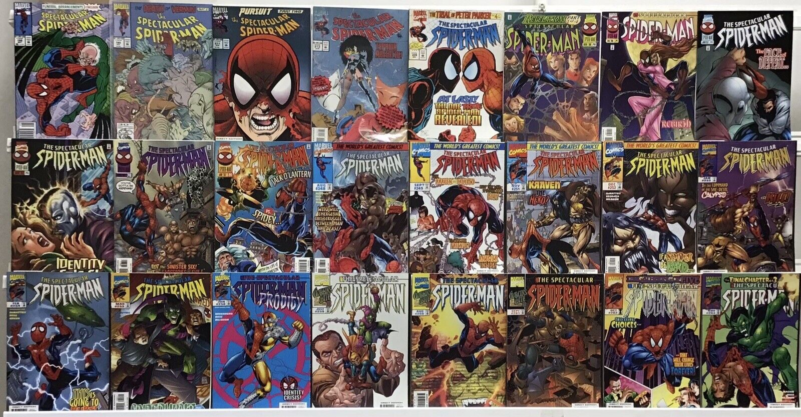 Marvel Comics - Spectacular Spider-Man 1st Series - Comic Book Lot Of 24