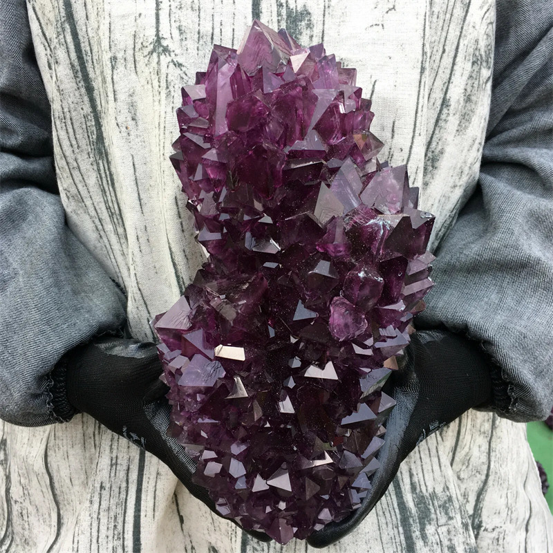 TOP5.7-6.9LB Rare Purple Alunite Crystal Mineral Specimen Point Reiki Healing1pc