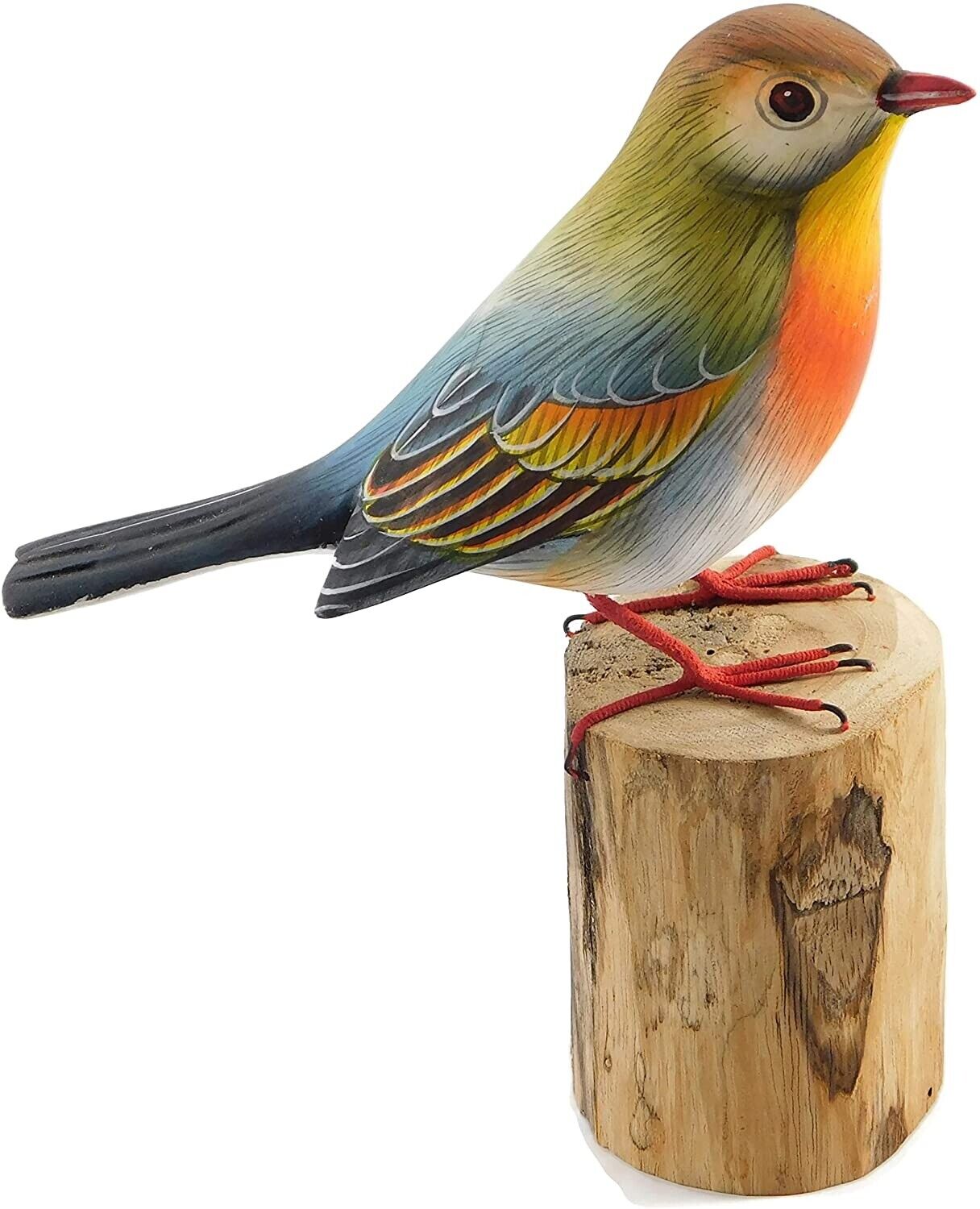 Hand Carved Wooden Parula  ~ OOAK Christmas & Birthday Gift