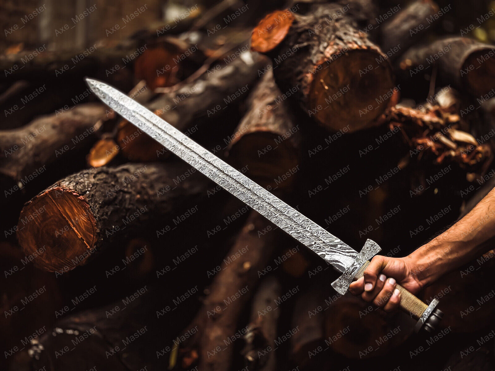 Handmade Viking Sword Hand Forged Damascus Sword Viking Sword Battle Ready Sword