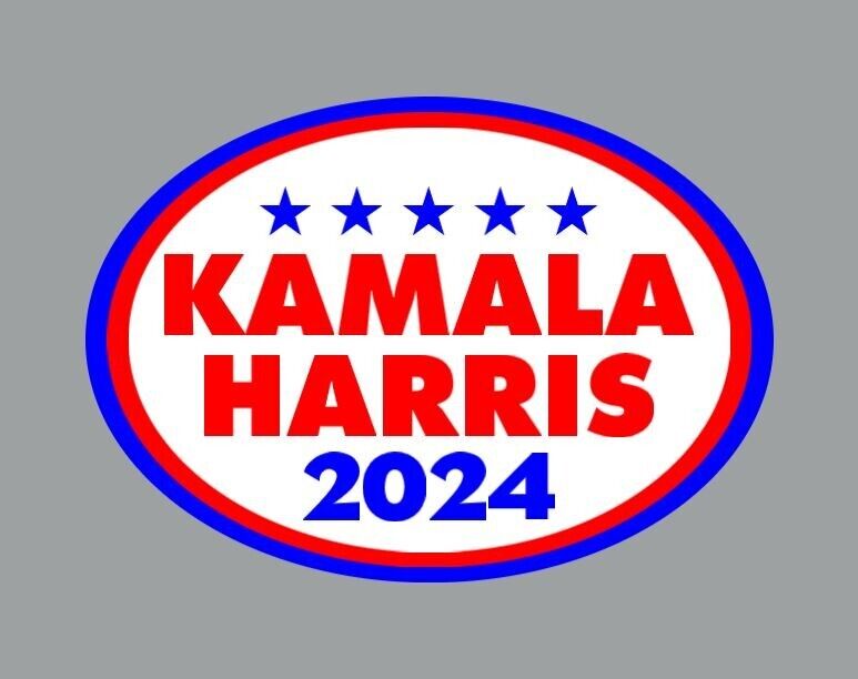 Kamala Harris for President 2024 Die Cut Glossy Fridge Magnet