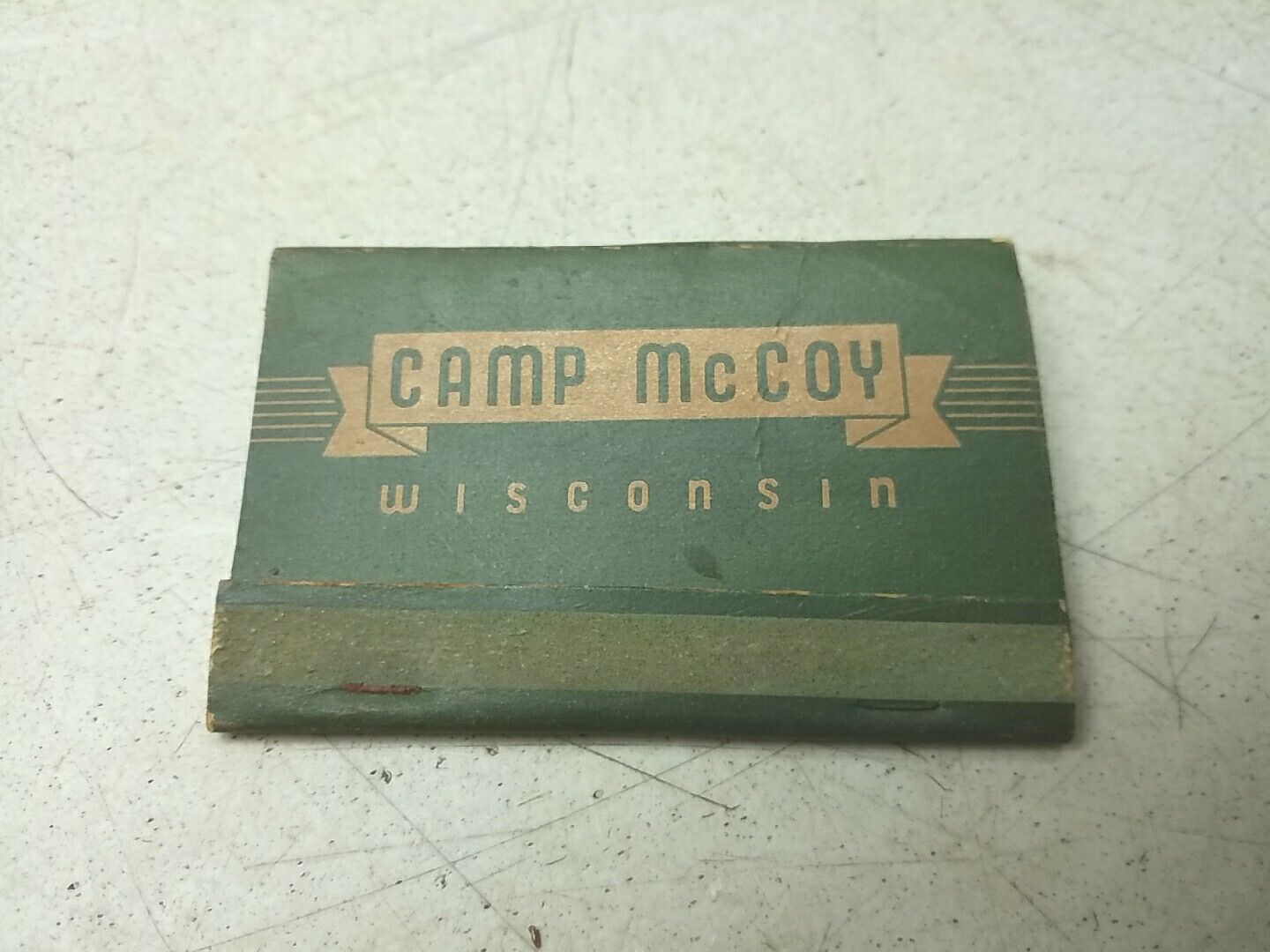 Camp McCoy US Army Post Wisconsin Vintage Matchbook Cover Advertising Rare
