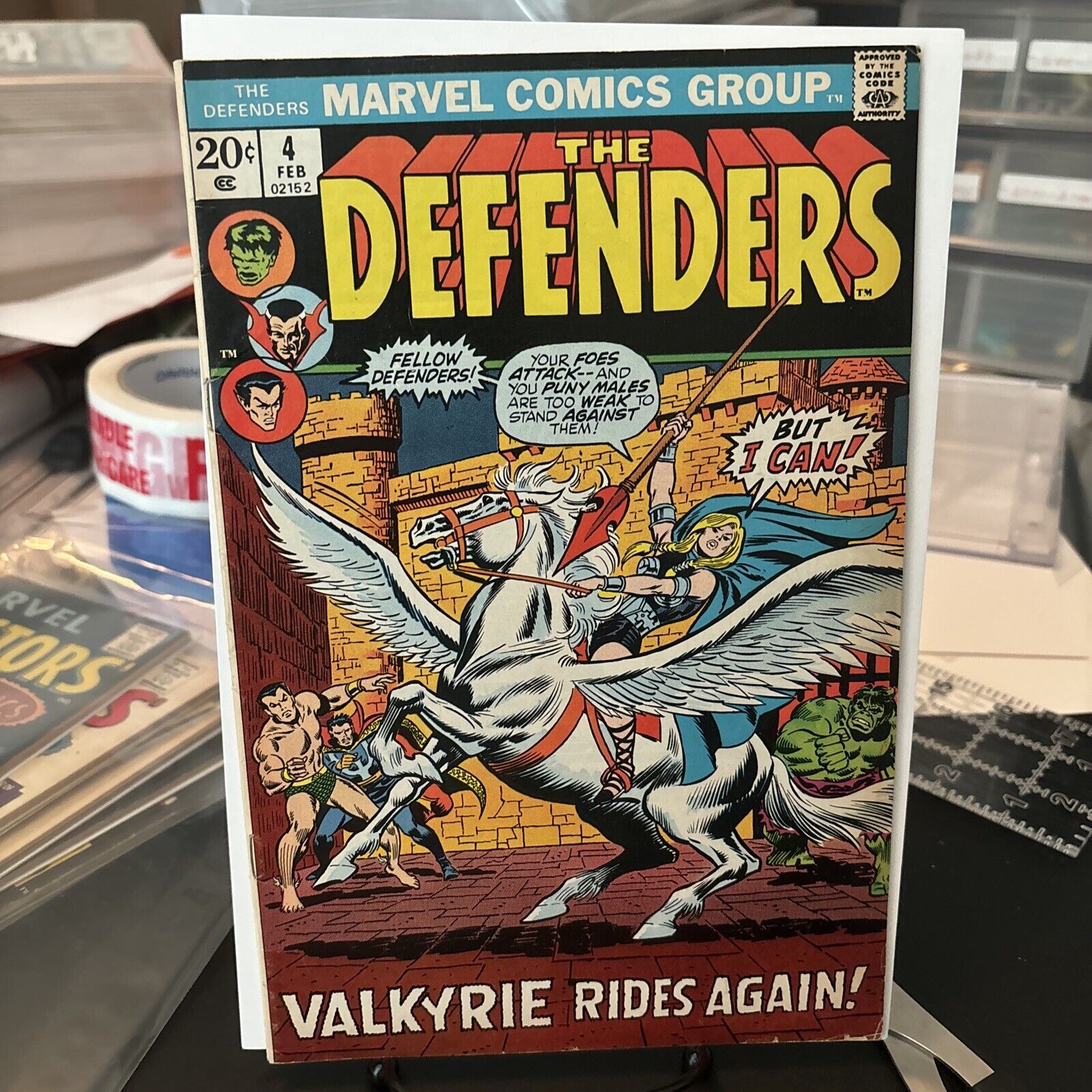 The Defenders #4 Marvel Comic Book 1973 Valkyrie App. Low To Mid Grade