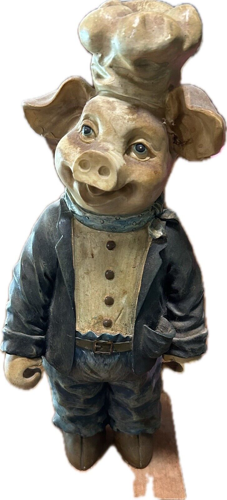 Vintage French Chef Pig Figurine