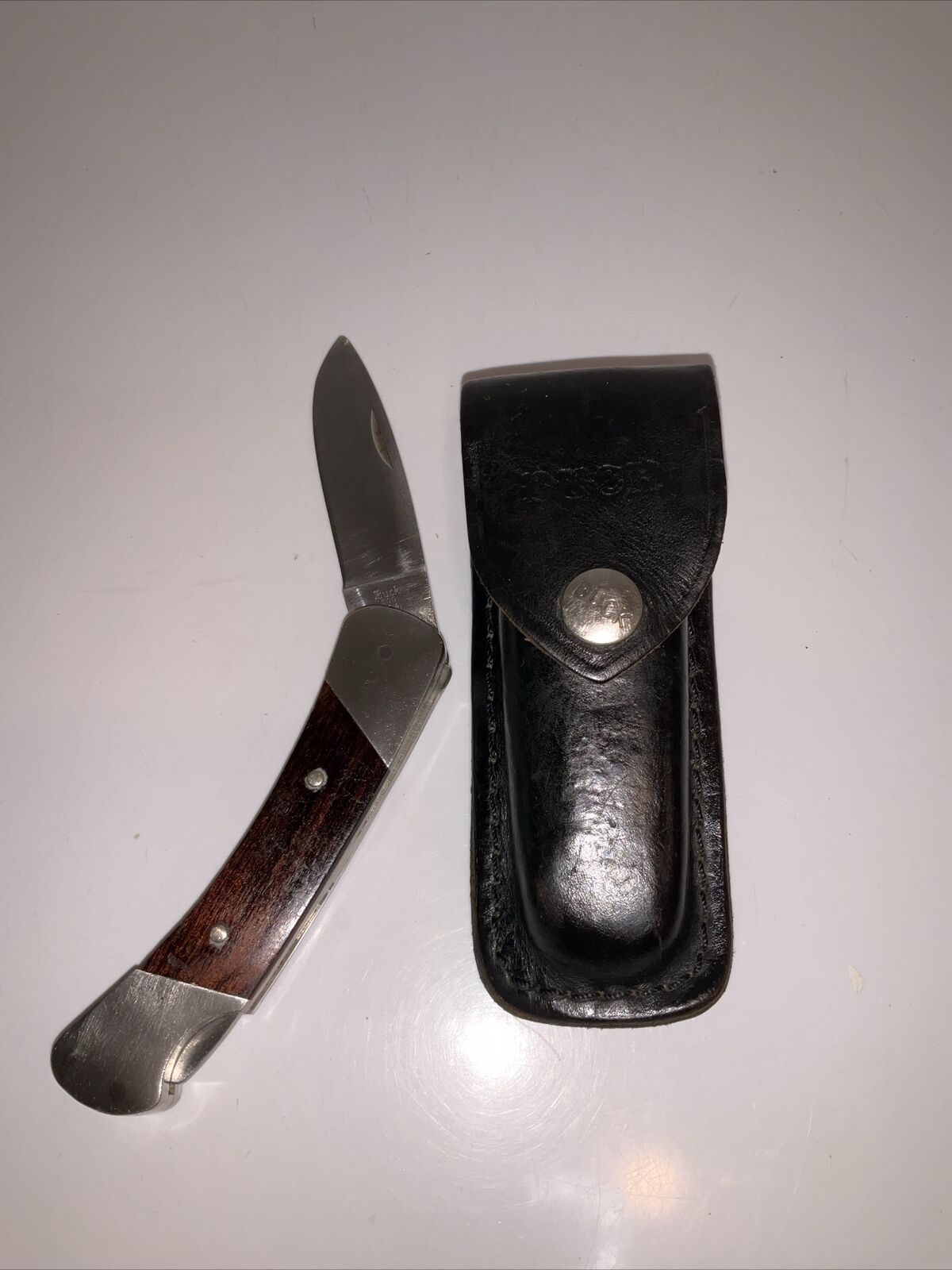 Vintage Buck 500 Lock Back Pocket Knife - USA - W/Case