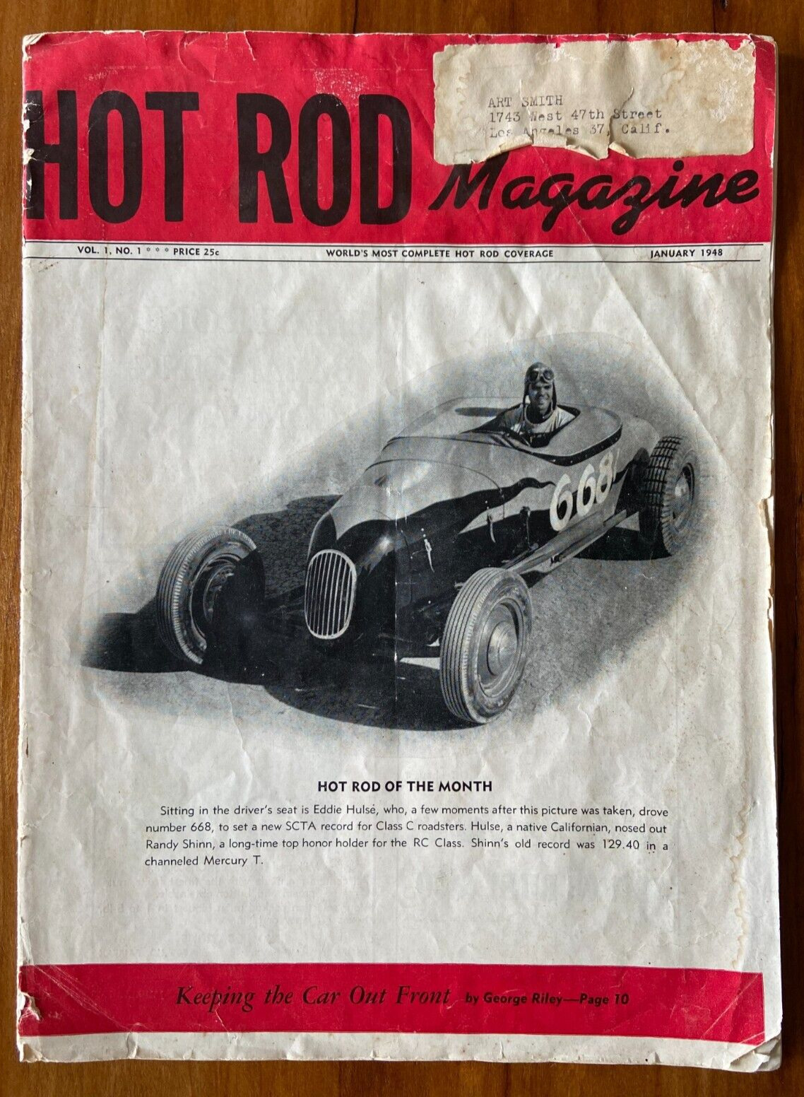 Hot Rod Magazine, Vol. 1, No. 1, January 1948, Original Issue, Very Rare