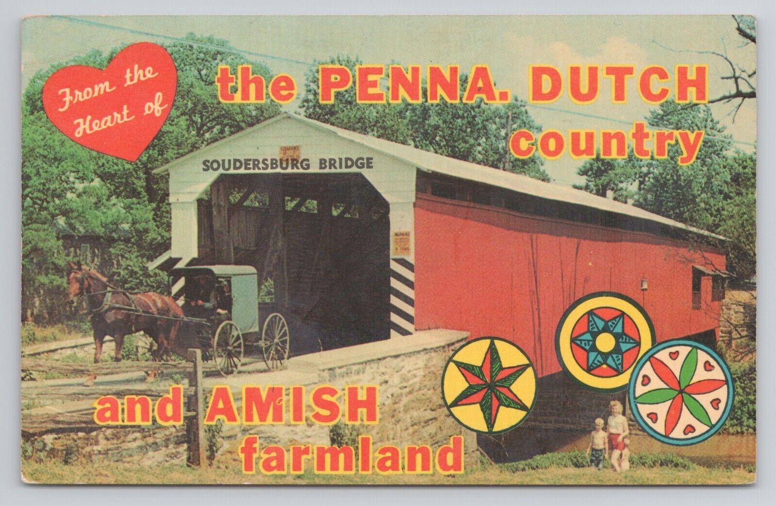 Postcard Greetings from The Pennsylvania Dutch Country
