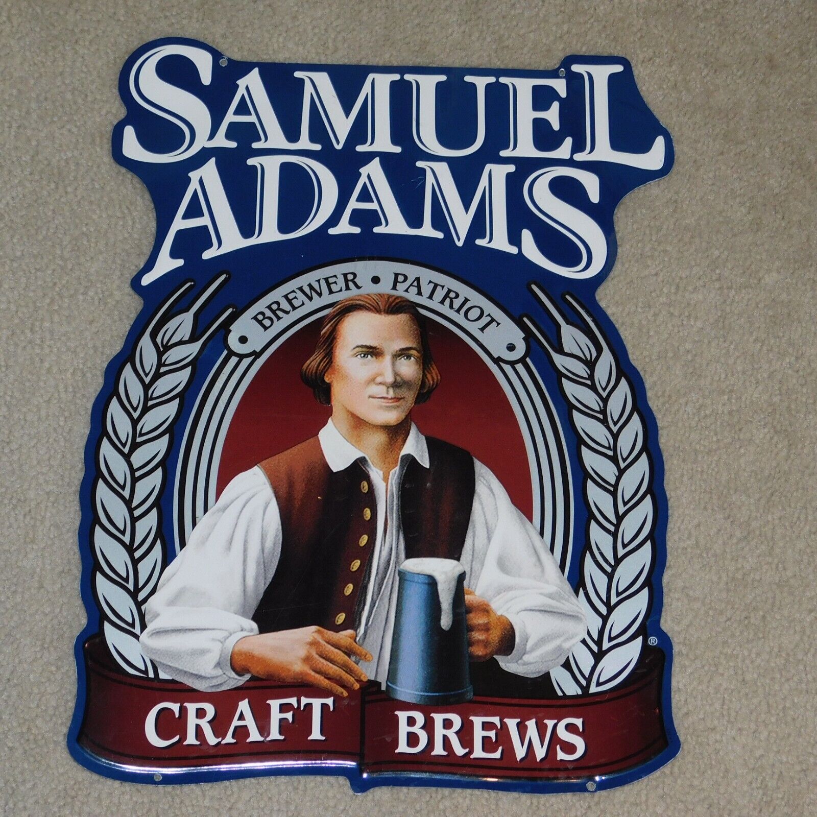Vintage Samuel Adams Craft Brews Brewer Patriot Boston Beer 18\