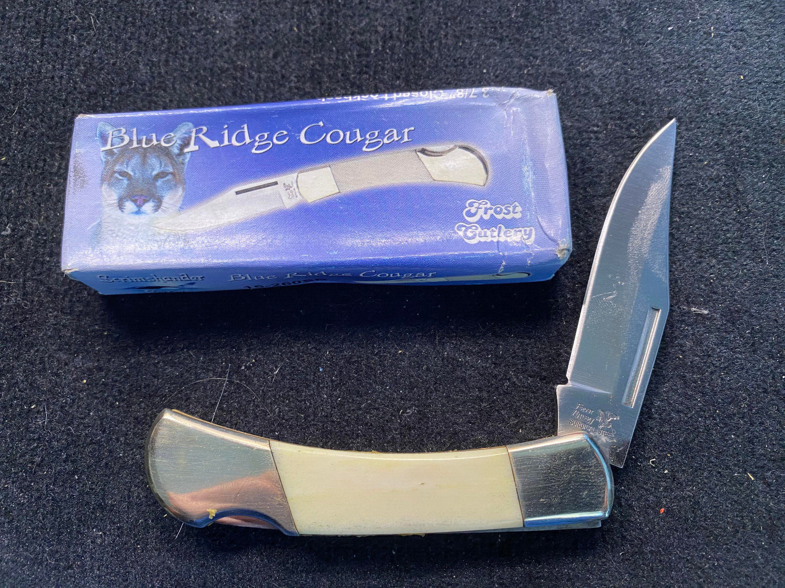 Frost Cutlery 15-260SB Blue Ridge Cougar Knife