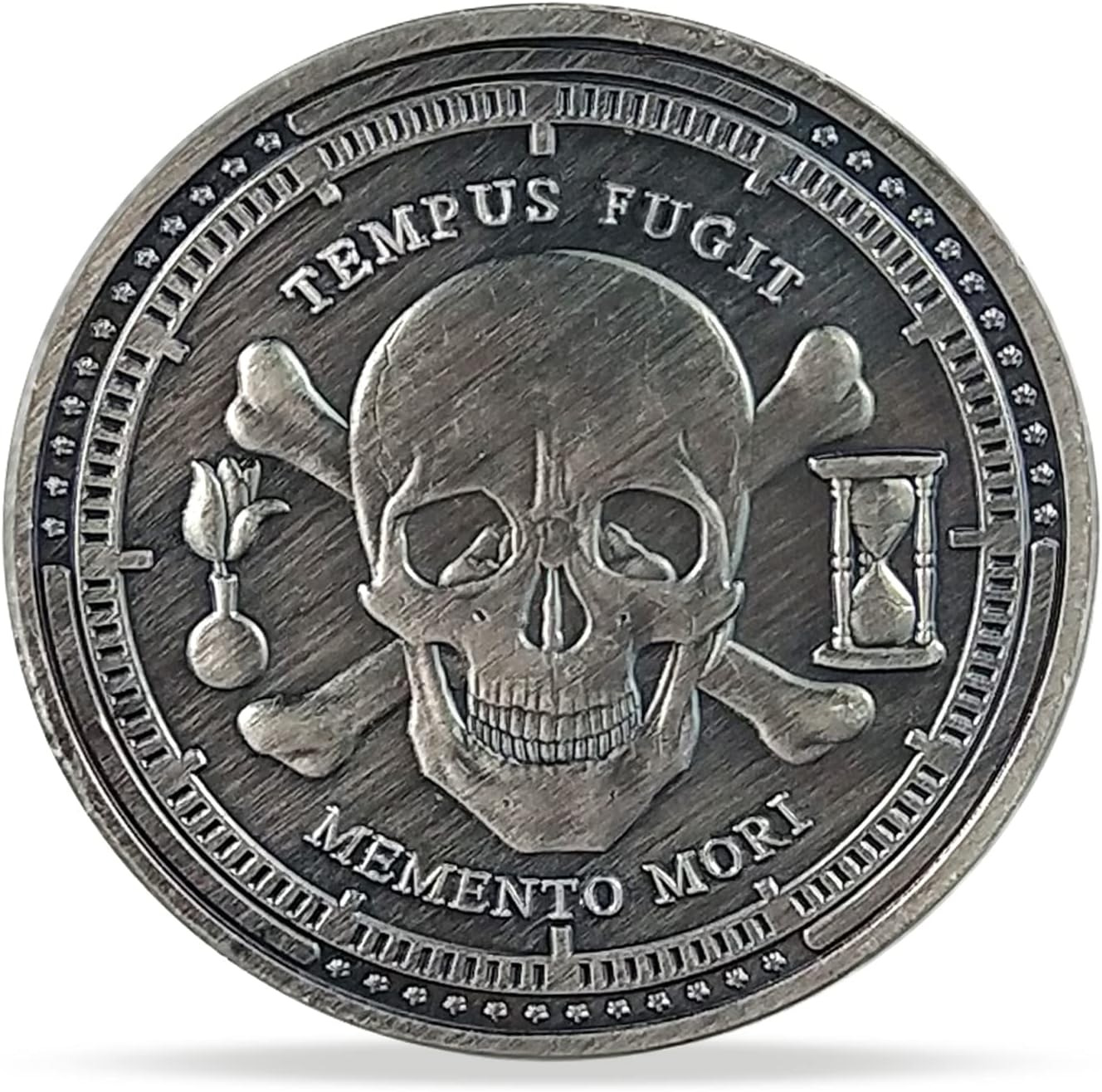 Memento Mori Memento Vivere Coin Stoic Reminder Token Skull Challenge Coin