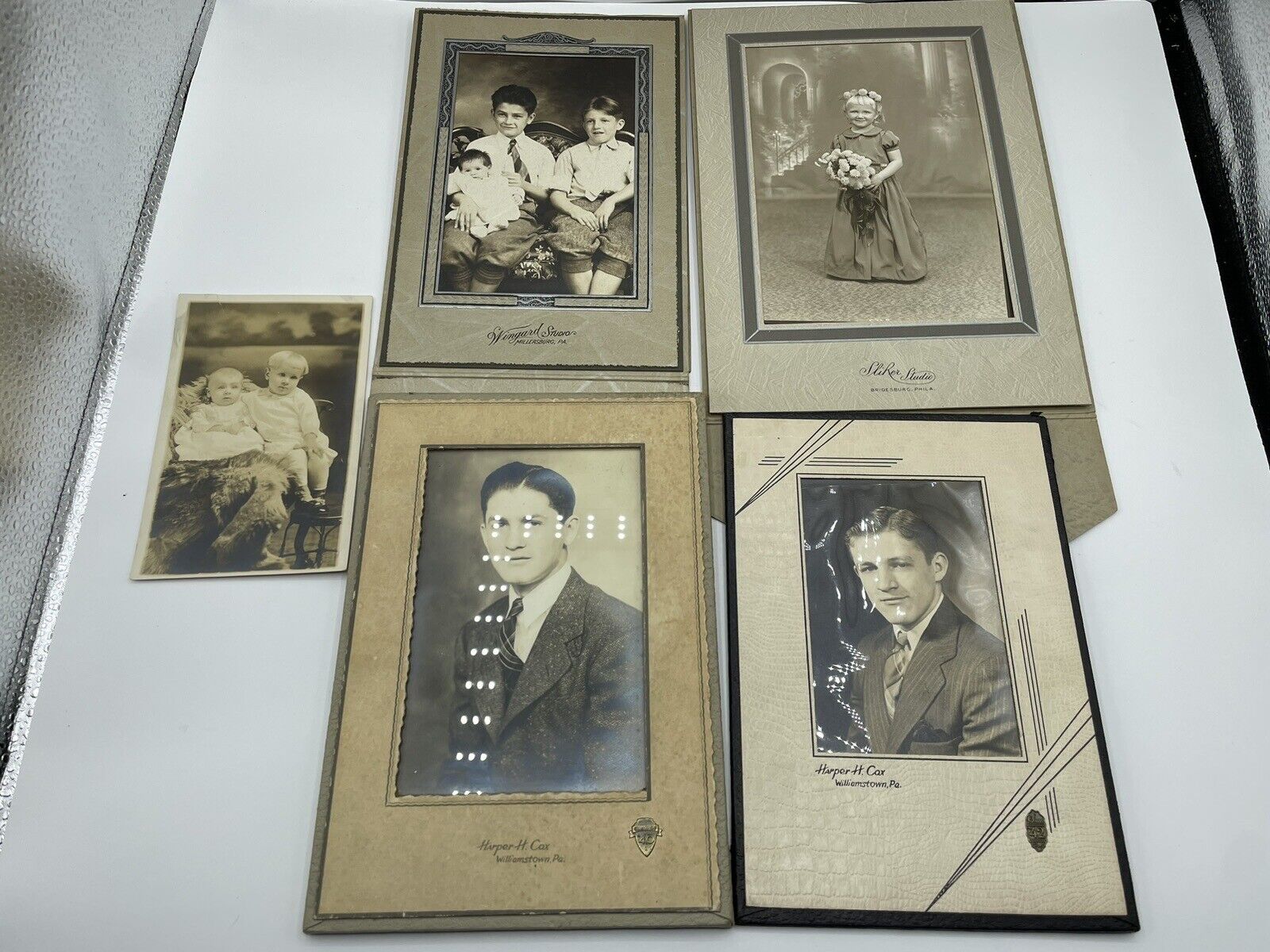 Vintage Pictures In Frames C1940's Real Picture Photographs Picture Post Card A9