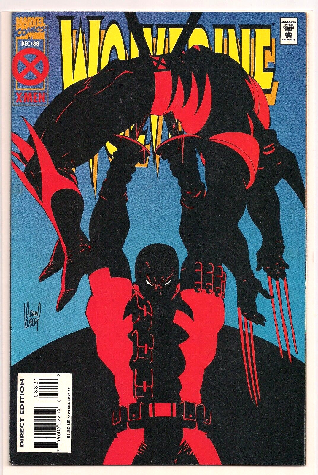 Wolverine #88 Deluxe (Marvel 1994) 🔥1st Wolverine Deadpool Battle Kubert Cover