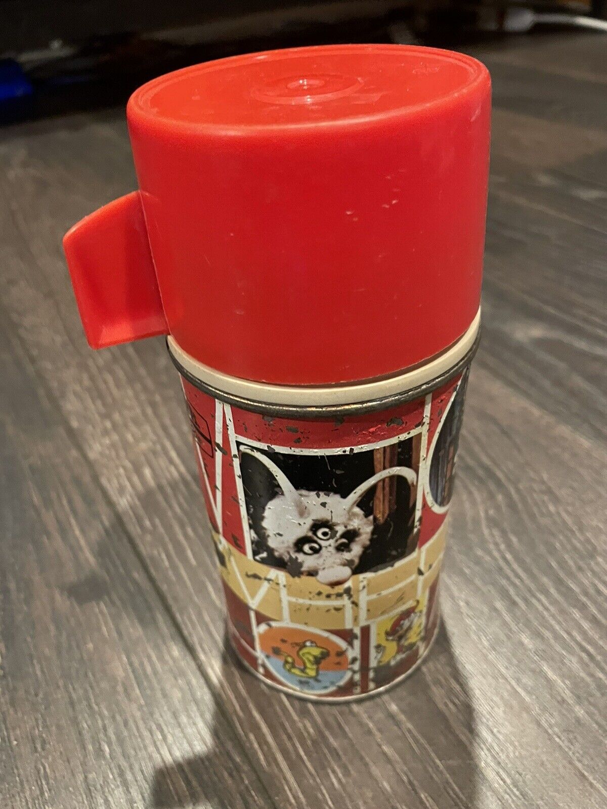 Vintage ABC Television Curiosity Shop Who What Where Metal Thermos
