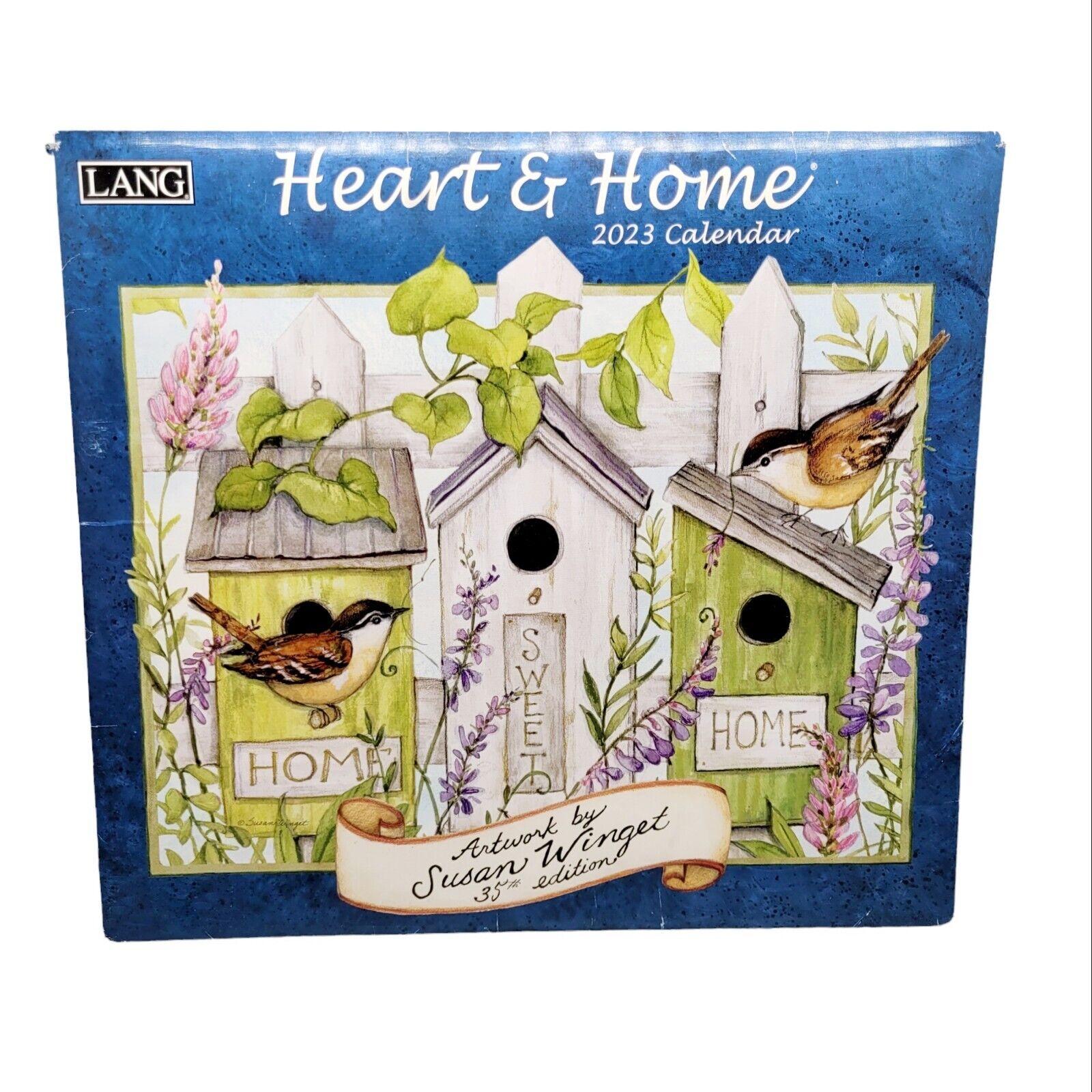 Lang 2023 Calendar Heart and Home Calendar & Matching Envelope Fits Wall Frame