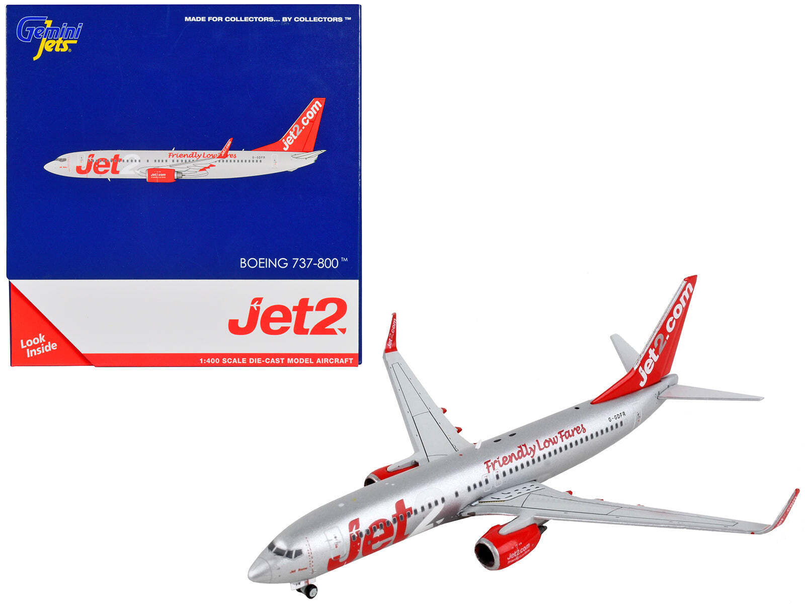 Boeing 737-800 Commercial Jet2Com Tail 1/400 Diecast Model Airplane