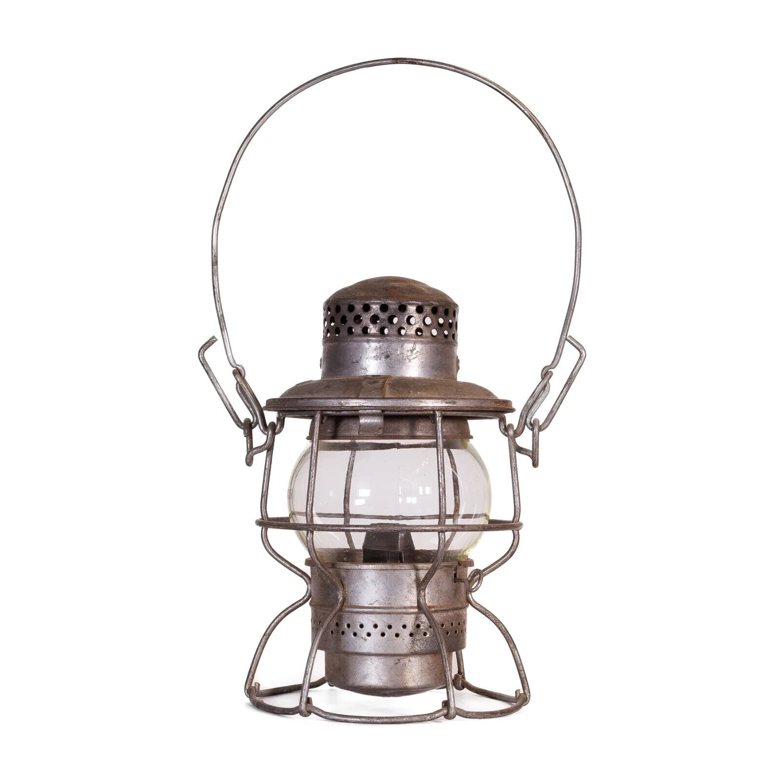 Canadian National Railway Lantern with Clear Etched CNR Glass