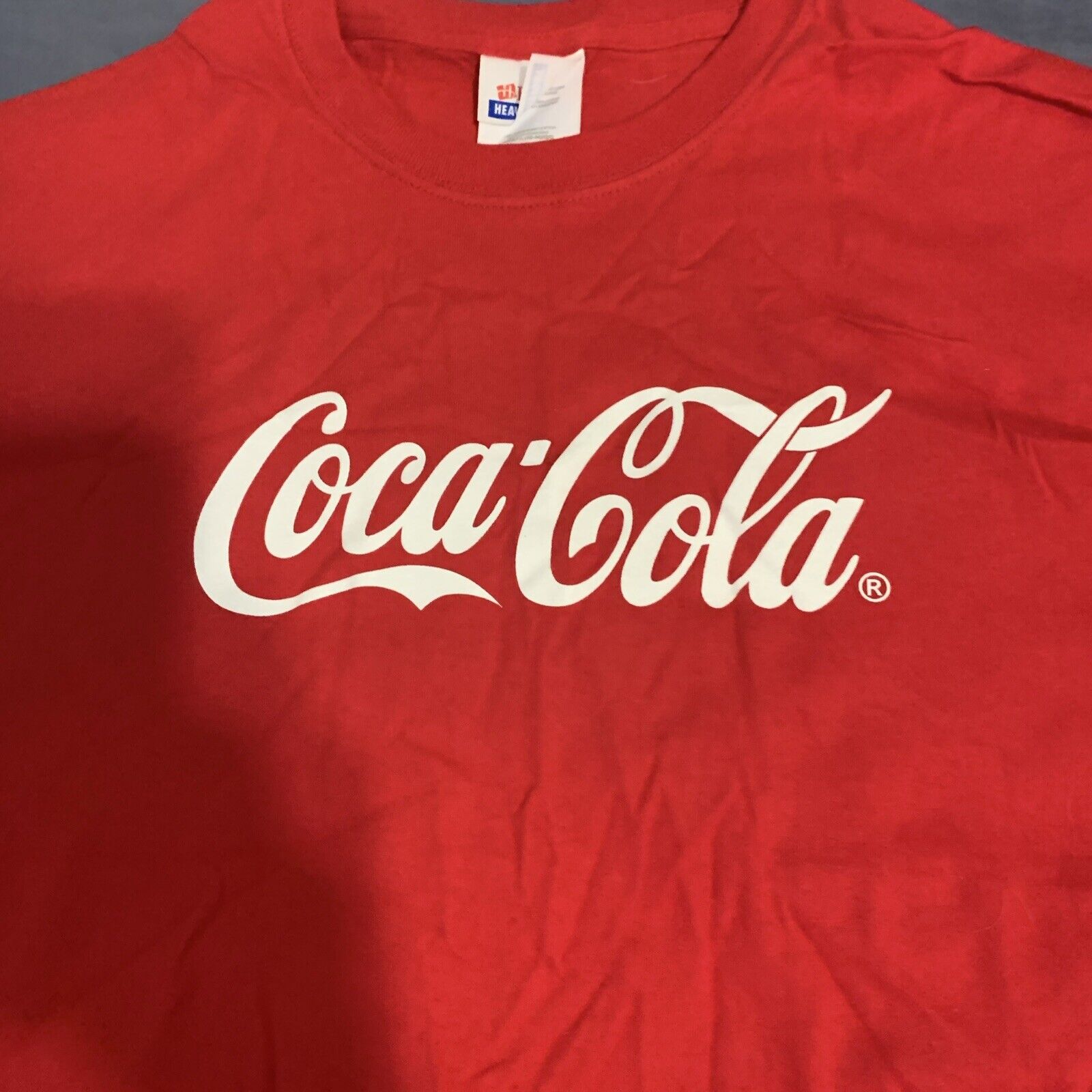 Coca-Cola Coke Red Logo T-Shirt Tee Shirt Adult Men's Size Large Preshrunk *New*