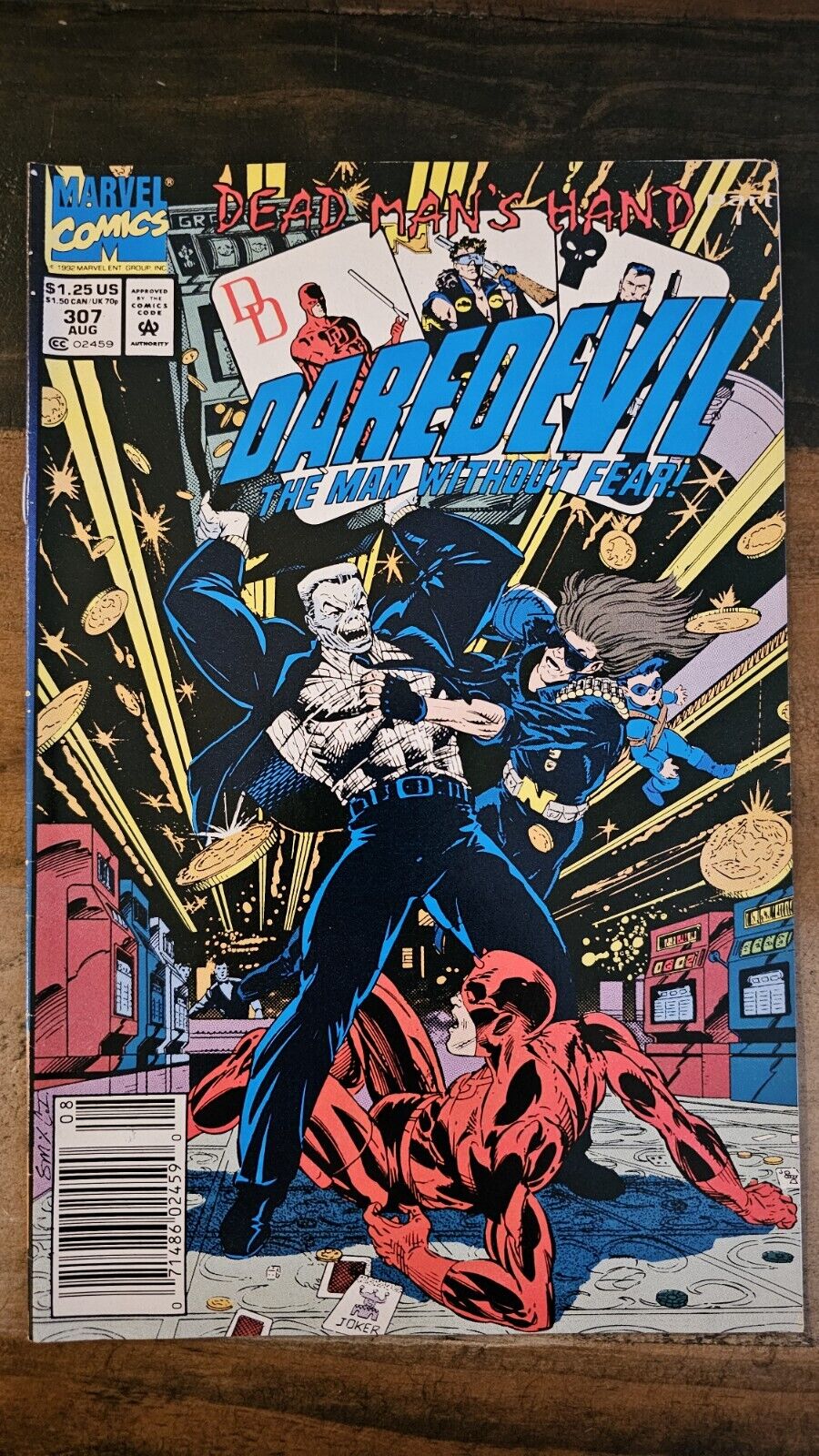 Daredevil The Man Without Fear Dead Man's Hand #307 August 1992 Marvel Comics