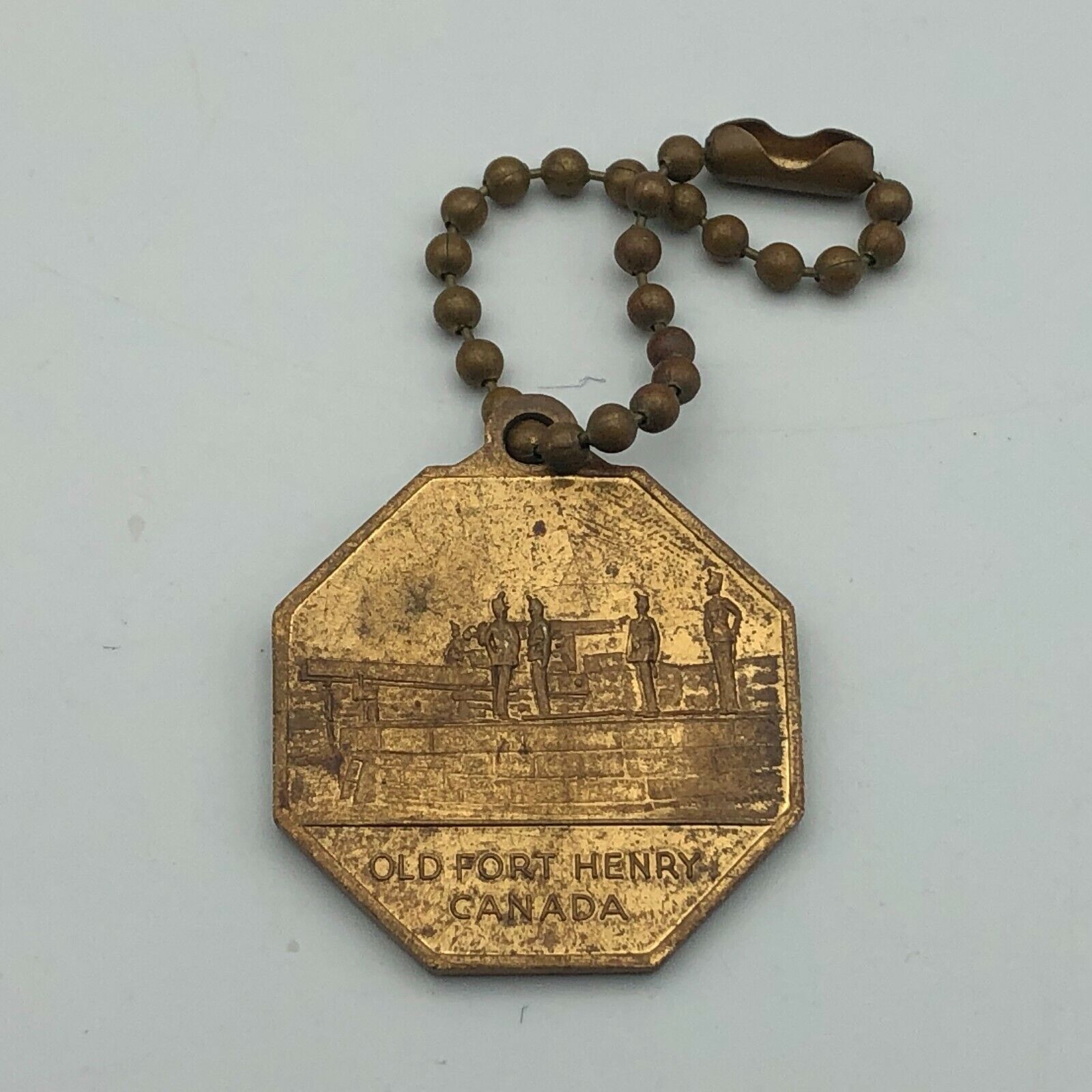 Vintage Old Fort Henry Canada Museum Of Military History FOB Keychain R9