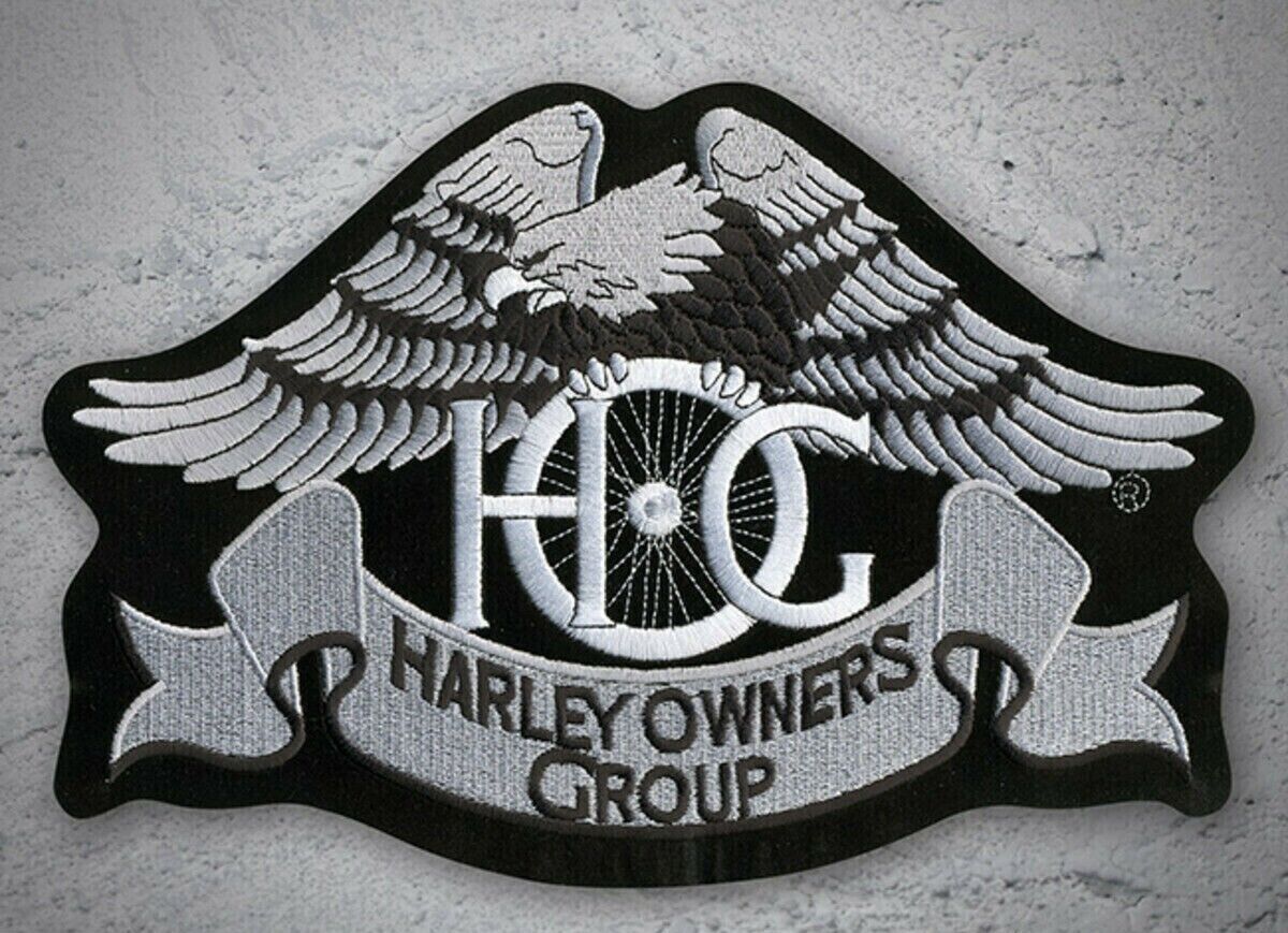 Large Heritage Eagle Silver Patch ~ Harley Davidson Owners Group H.O.G.