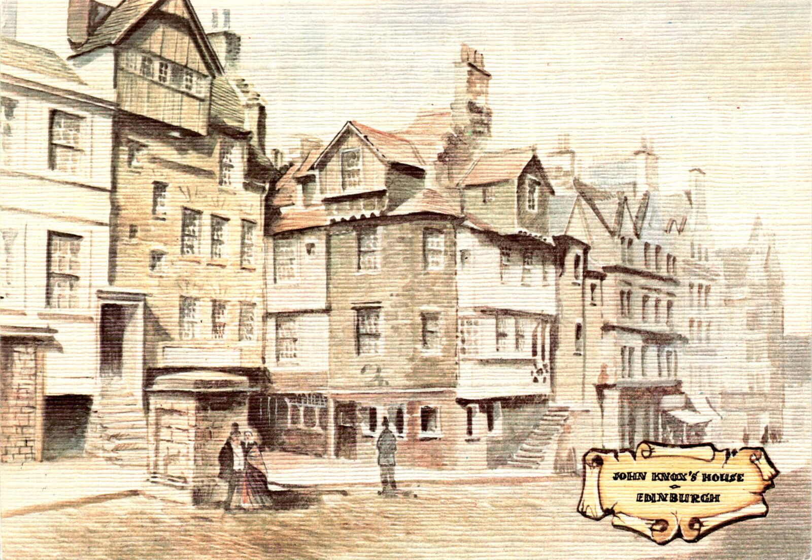 John Knox's House, Edinburgh, Scotland, Royal Mile, Presbyterian Postcard
