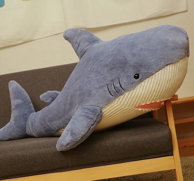 Shark 35 Inch Pillow Cushion Stuffed Animal Plush Toys Toddler Doll Kids Gifts