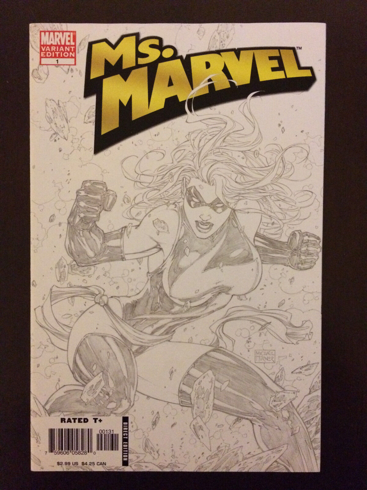 Ms Marvel #1 2006 Sketch Variant Marvel Incentive Comic Book