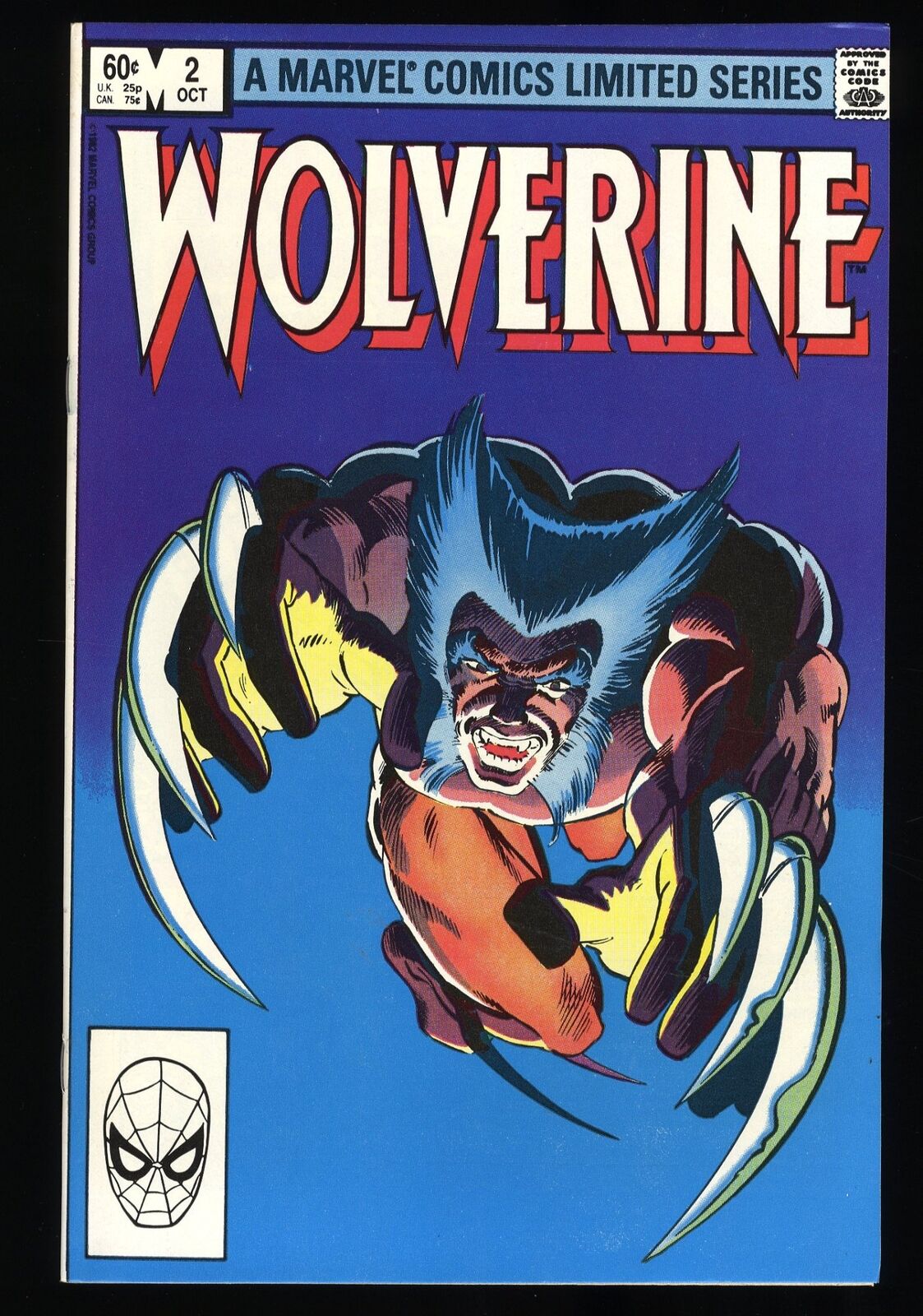 Wolverine #2 NM 9.4 1st Full Yukio Frank Miller Art Samurai Marvel 1982