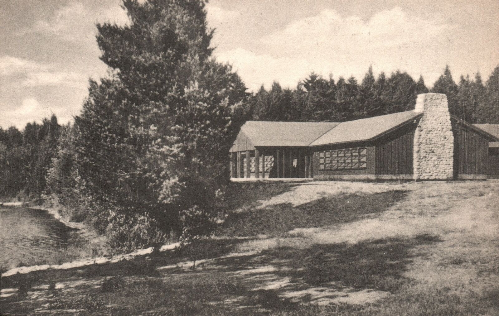 Vintage Postcard 1910's Dining Hall Camp Andersgate Brantingham New York NY