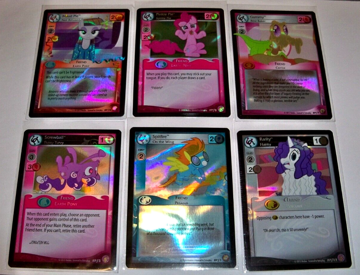 My Little Pony MLP  tcg ccg Event Cards  Maud Pinkie Pie Gummy + more Foil Promo